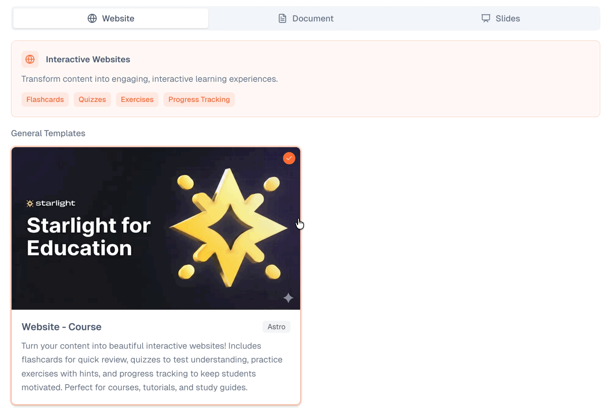 Upload or describe your content